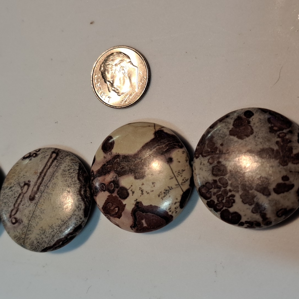 13 leopard spot jasper beads for jewelry making